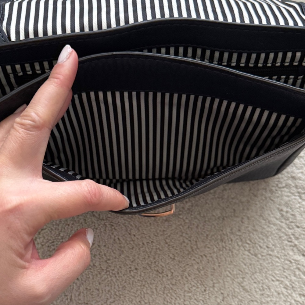 Kate Spade Navy Leather Satchel Bag - Picture 7 of 12